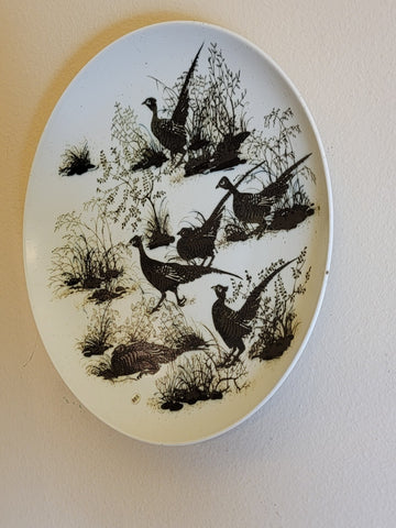 Royal Copenhagen Faience, Huge Charger Plate, Pheasant ,Design by Nils Thorson
