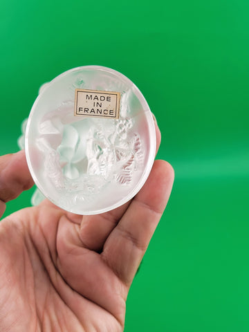 Rare LALIQUE Crystal "Le Faune" Figurine Dancing Nude Lovers Pan (Faun) & Diana