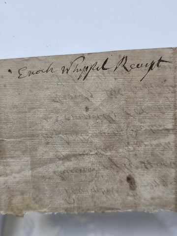 Ultra Rare 1798 Enoch Whipple Signed Church Receipt Salisbury MA Pulpit Payment