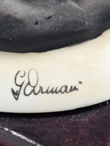 Giuseppe Armani Lady W Fan Figurine Ltd Edition #387C. 739/5000. Exclusive. Read