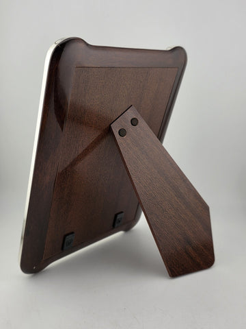 New Vintage 5x7 Dioni Italy Picture Frame Silver Plate Wood Frame 1970’s 80’s.