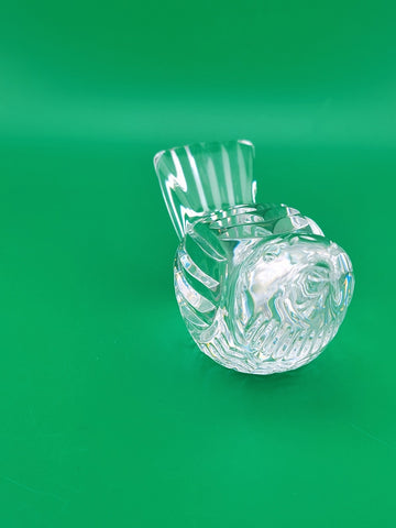 Vintage Waterford Crystal Bird Wren Sparrow Figurine Paperweight Made in Ireland