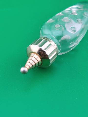 Antique Collectible Caron Baccarat Hobnail Empty Perfume Bottle Paris France.