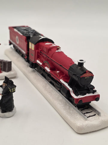 Hawthorne Village Harry Potter Hogwarts Railway Express Train Bench COA B4196