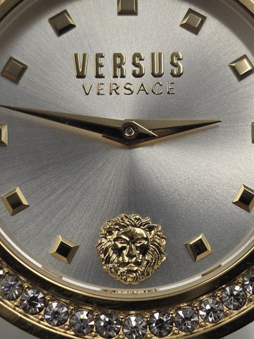 Versus Versace Carnaby Street Crystal Gold Mesh Women's 40mm Watch VSPCG3221