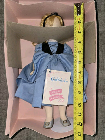 Rare Vintage collectible 1980's Madame Alexander Goldilocks 13" doll new in box.