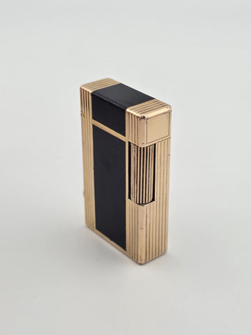 Vintage Authentic St Dupont Laque De Chine France Gold Plated Ligne 1 Lighter