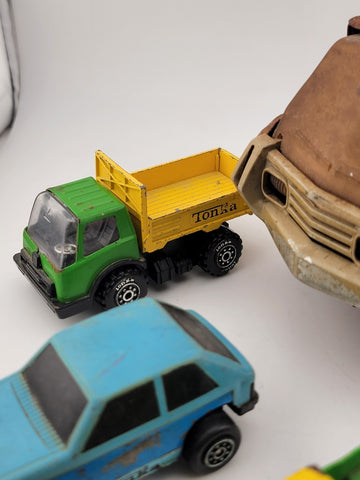Lot Of 5 Small Vintage Collectible Tonka Cars And Trucks.