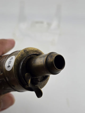 Rare Antique Original U.S. Mexican-American War “Stag & Oak Leaf” Powder Flask