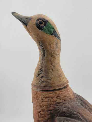 SKI COUNTRY WIDGEON BANDED DUCK MINI PORCELAIN DECANTER BOTTLE 1979 EMPTY