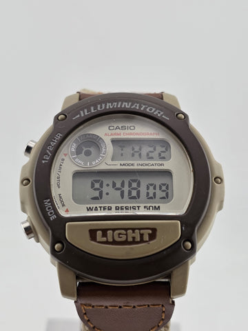 Vintage Casio W-87h Illuminator Digital Watch Men Grey Backlight 1536 W-87H