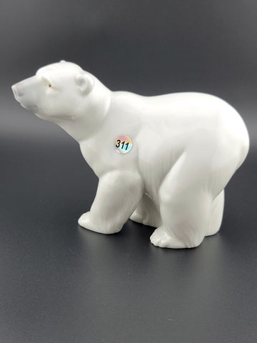 Vintage Lladro Daisa Polar Bear Porcelain Figurine Hand Made in Spain