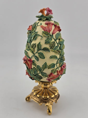 Franklin Mint House Of Faberge Humming Bird Egg Jewels in The Garden - W Box