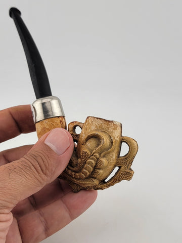RARE 1940's COLLECTIBLE MEERSCHAUM SMOKING PIPE FALCON EAGLE CLAW