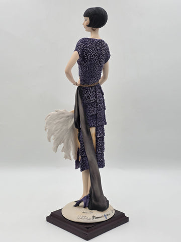Giuseppe Armani Lady W Fan Figurine Ltd Edition #387C. 739/5000. Exclusive. Read