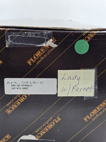 Giuseppe Armani Lady With Parrot 616/C Hand Signed LE 262/5000 Box COA Italy