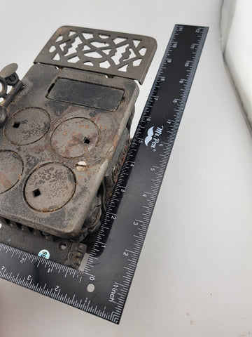 Antique Collectible Crescent Miniature Toy Cast Iron Stove Salesman Sample.
