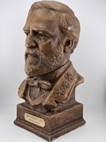 Vintage Collectibl Eric Kaposta 1999 Gen Robert E Lee Civil War Plaster Bust 12"