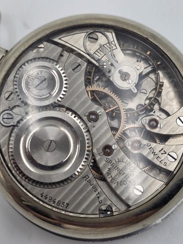 Antique 1892 Elgin Grade 118 17J 18S Pocket Watch Glass Exhibition Back Running