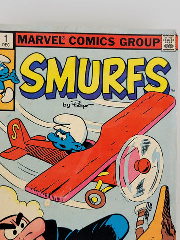 Vintage Original Smurfs #1 Dec 1982 Marvel Comic Books. Ungraded.