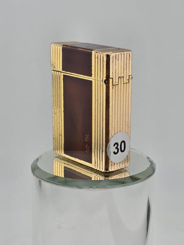 Vintage S.T. Dupont Line 1 Tortoise Shell Laque De Chine Gold palted Lighter