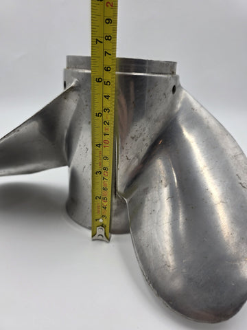 Vintage Stiletto Stainless Steel 3 Blade Boat Propeller 20321 01421 Spline Hub