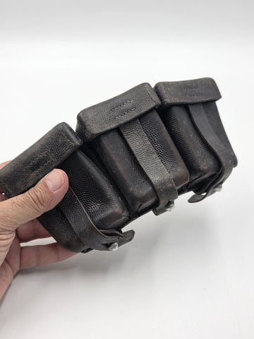 WWII German 1939 K98 Ammo Pouch Stb II./A.R.39 Artillery Regiment 39 Leather