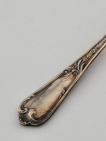 Antique Set Of 12 Small Silver Plated Spoons in Case from Ercuis Pompadour.
