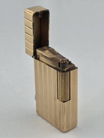 Vintage Collectible Authentic St Dupont France Gold Plated Ligne 1 Lighter.