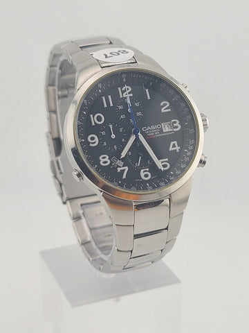 MENS CASIO OCEANUS OC 501 CHRONOGRAPH ANALOG WATCH 2714 MOV 100M. New Battery.