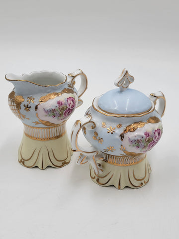 Stunning Antique Royal Vienna Ceramic Tea Service for 2 Hand Painted.