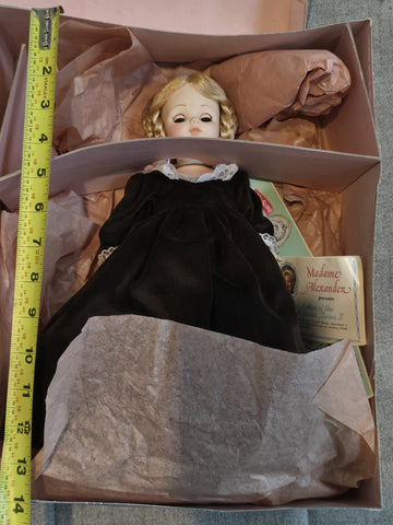 NEW MADAME ALEXANDER JANE FINDLAY DOLL TAG 1509 FIRST LADIES OF THE US BOX 14"