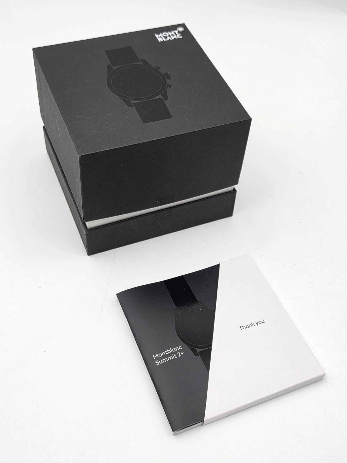 Genuine Montblanc Summit 2+ Smartwatch Original Box Case w/ Manual & Inserts OEM