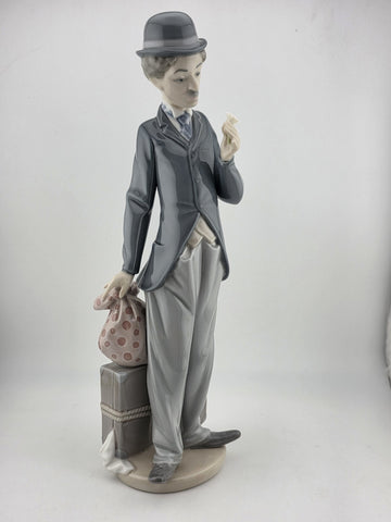 Lladro 5233 Charlie the Tramp Figurine Chaplin Juan Huerta Retired in 1988 EUC