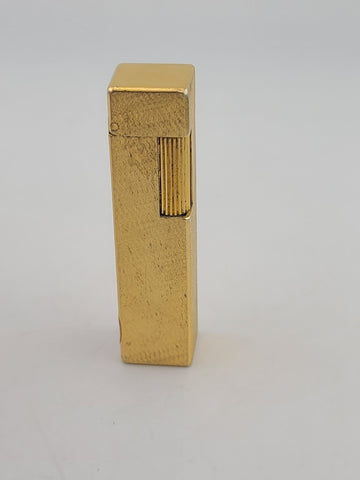 Rare Vintage Cube Cartier Lighter - 18k Yellow Gold Plated Cigarette Lighter