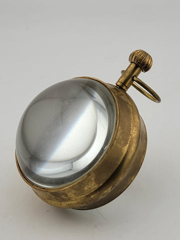 Rare One Of Kind Vintage 1960's Roskopf Swiss Made Ball 17 Jewel Clock. Working.
