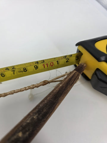 Rare Vintage Native American Bow & Arrows Tribe w/Fur & Leather 44” Long.