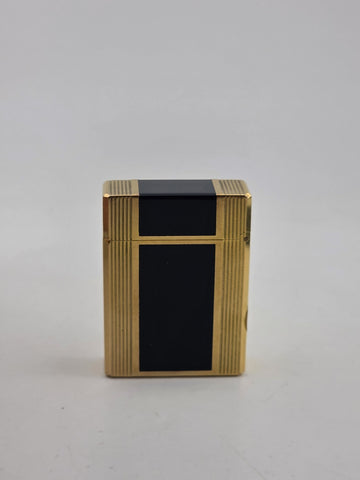 Vintage Authentic St Dupont Laque De Chine France Gold Plated Ligne 1 Lighter.