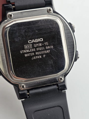 Rare Vintage Casio GMW-15 Moon Graph Digital Japan Men's Wrist Watch. Mint Cond.
