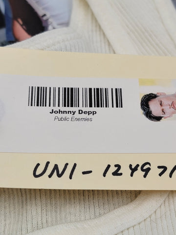 Rare Authenic Jhonny Depp Screen Worn Tanktop From Movie " Public Enemies" W COA