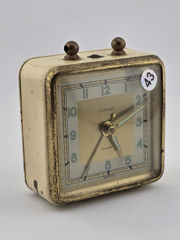 Vintage Guild-Hall Alarm Wind Up  Clock. Made In Germany. Mid 20th Century Works