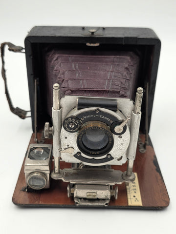 Antique c1910 Quarter Plate Folding Camera Aldis Anastigmat No 6 Minimum Cameo