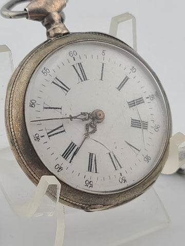 Antique 1880 French Cylinder Pocket Watch 10J “Cylindre Dix Rubis” Key Wind Read