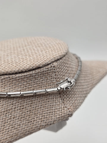 925 Sterling Silver Starfish Statement Necklace Pave CZ Ocean Coastal Jewelry