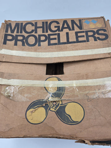 Vintage NIB Michigan Wheel PR83 Bronze Boat Prop 13 1/8 x 19 3 Blade Outboard