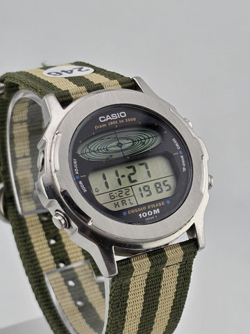 Rare Mint Casio Cosmo Phase CGW-500 Module 830 Vintage 1985 Orbit Digital Watch
