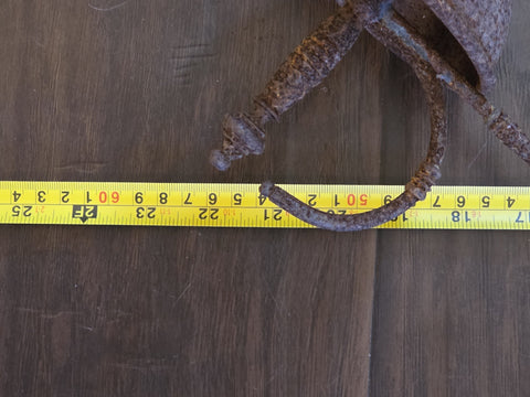 Antique Large Spanish Walnut Wood Carved Family Coat of Arms W 2 Tolido Swords.