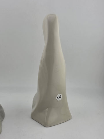 Set Of 2 Lladro #4549 & #4636 Geese & Mary & Baby Jesus  Porcelain Figurines.