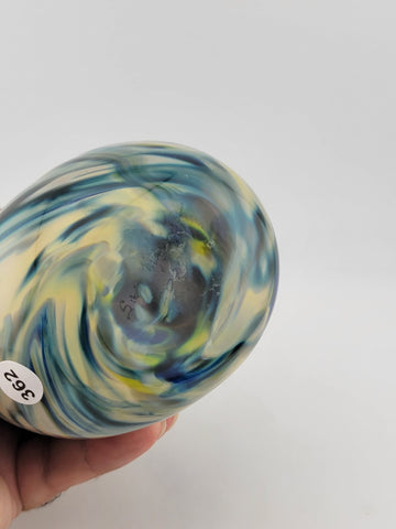 Rare One Of A Kind Collectible Scott Meyer 2009 Signed Fused Glass Vase.
