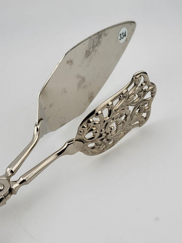 ORNATE STERLING SILVER HANDLE PASTRY  SERVER (MADE IN GERMANY)